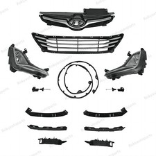 11pc For Elantra 2014-2016 Upper Lower Chrome Grille Fog Lights Bumper Brackets 11pc For Elantra 2014-2016 Upper Lower Chrome Grille Fog Lights Bumper Brackets