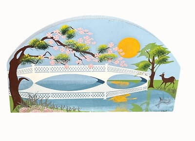 Formal Garden Shelia s Limited Edition Wooden Plaque Signed 1994