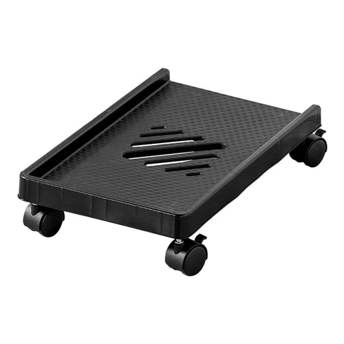 Adjustable Mobile CPU Holder Computer Tower Stand Ventilated For Most PC Under