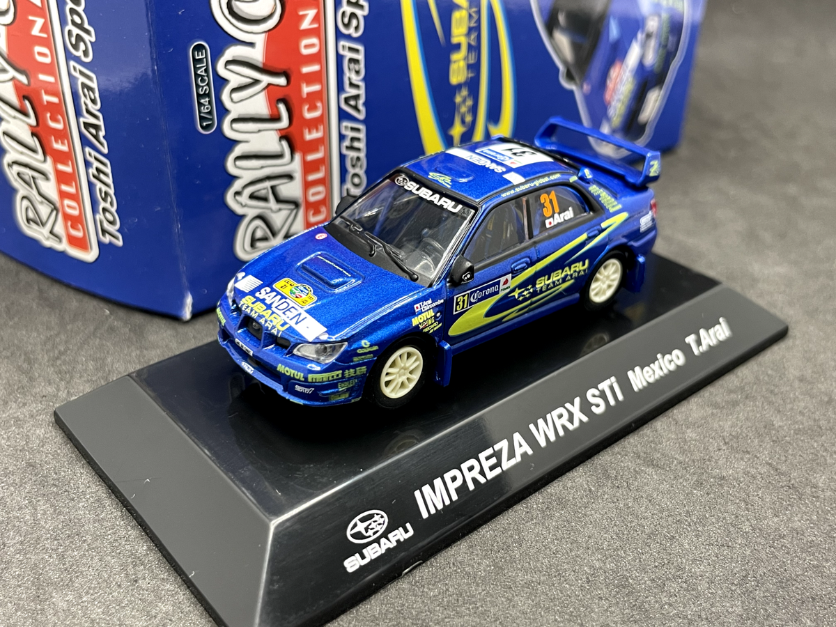 IMPREZA WRC ミニカーセット 1/64スケール　10台 CM's 1/64 IMPREZA WRX STi Mexico T.Arai #31 diecast model car CM78