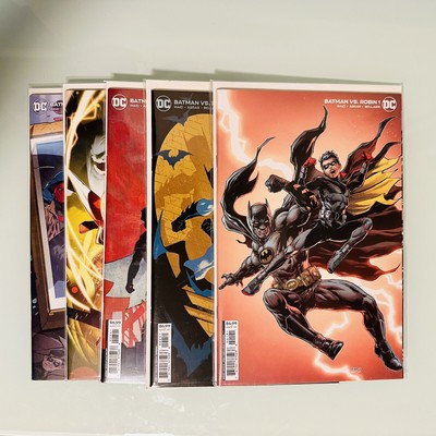 Batman vs. Robin 1 2 3 4 5 / Complete Set Series Run / Variant Covers /DC Comics