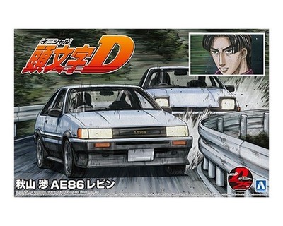 Aoshima 05965 1/24 Initial-D#13 Akiyama Wataru AE86 Levin (Toyota)