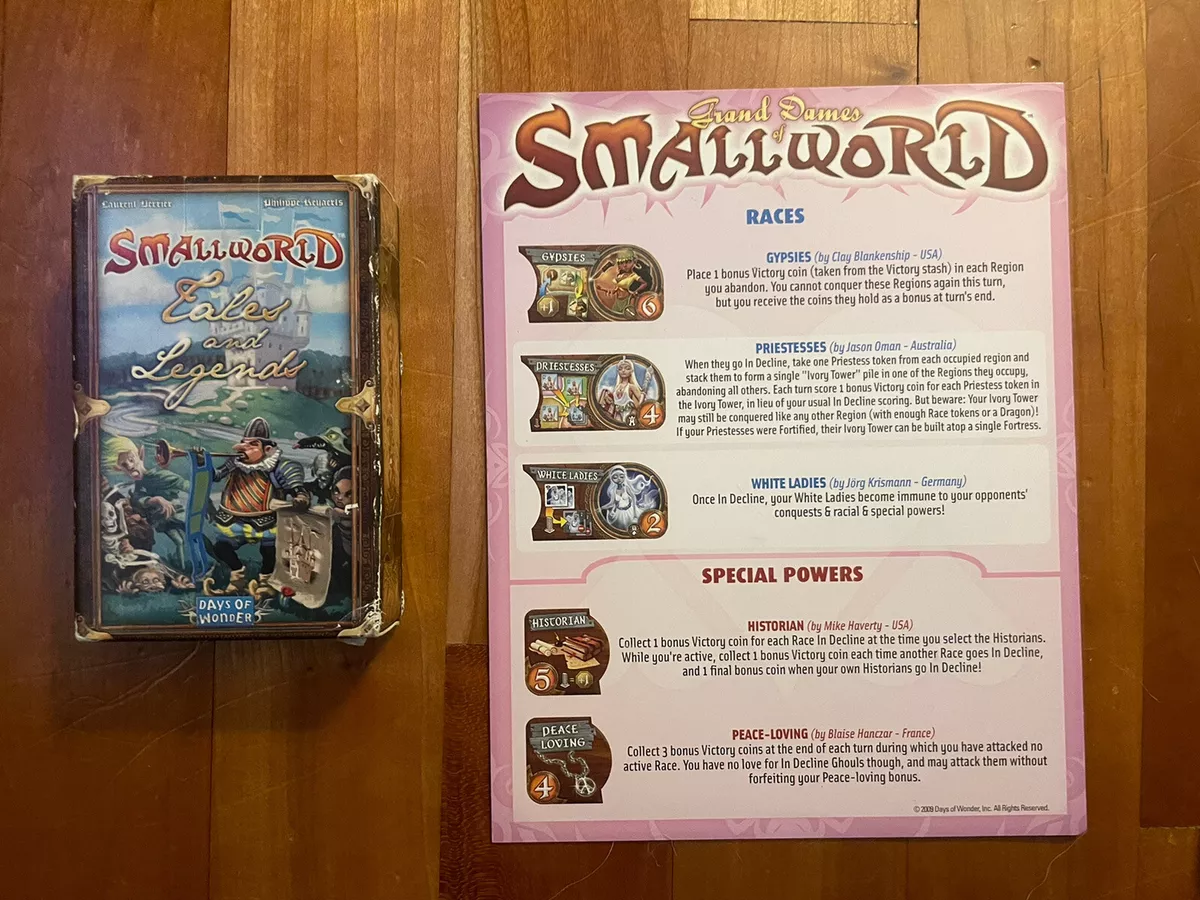 Small World: Tales and Legends, Board Game