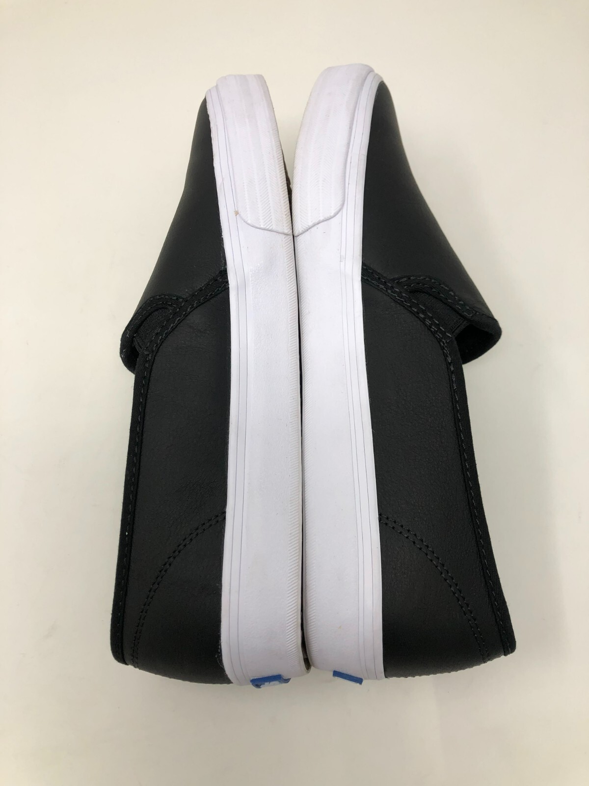 Keds Women's Double Decker Leather Sneaker Black Size… Gem