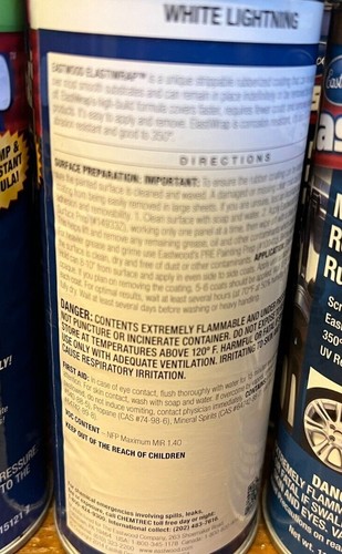 CLEARANCE *EASTWOOD Multi-Purpose Removable Rubber Coating Spray-On Wrap 11 oz - Picture 6 of 28