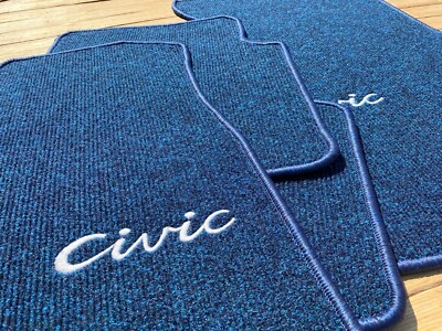 For Honda Civic EG6 1992-95 Dohc Vtec floor mat carpet ribbed blue