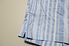 ONIA STRIPED SEERSUCKER HYBRID SWIM TRUNK  8" Ins Lined White Blue sz 31 Shorts — photo 3