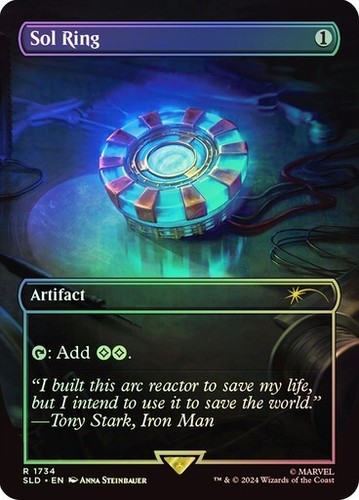 Sol Ring (Marvel) #1734 Secret Lair Drop Foil MTG Magic
