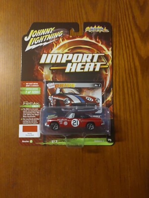 '63 MG MGB Johnny Lightning Street Freaks Import Heat 1963 MG MGB 1/64   RED.