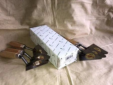 New Box Of Six C.S. Osborne No. 182-5 Pointing Trowels 