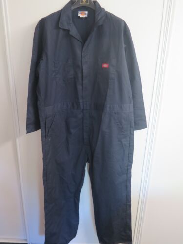 Vintage Dickies Denim Boiler Suit Coveralls Overalls Workwear 3XL W 50" x L 30"