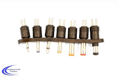 Hohlstecker Set 7-teilig - DC Rundstecker Sortiment - Netzteil Stecker