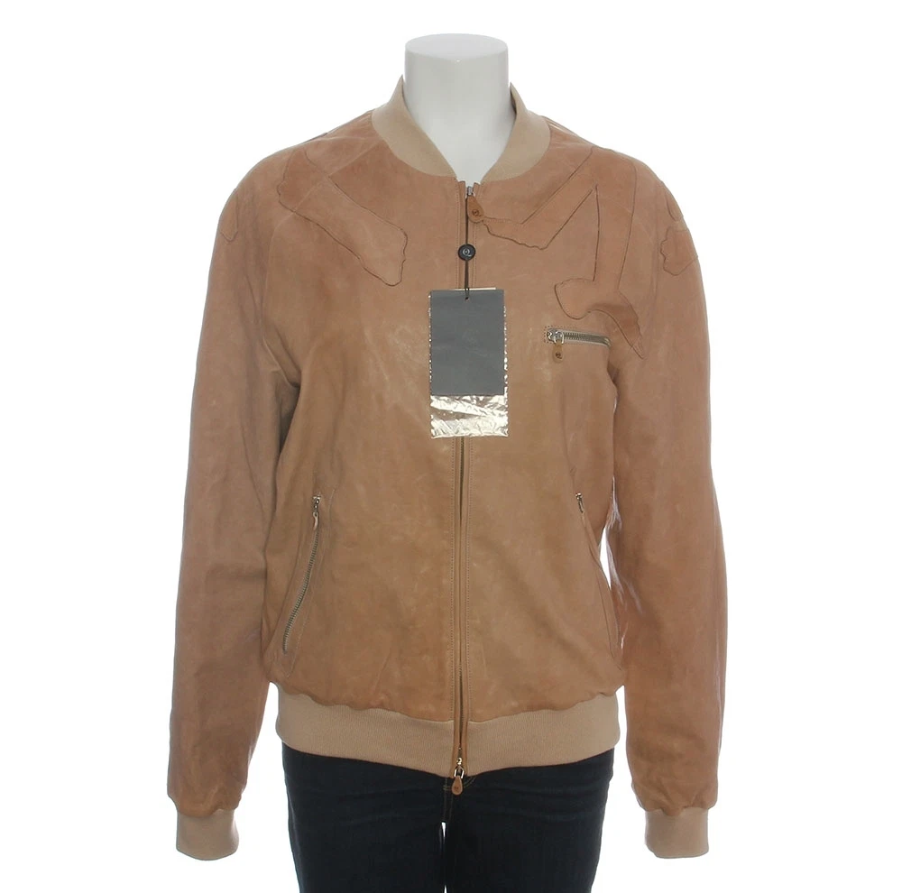 Giacca di pelle beige ALEXANDER MCQUEEN taglia 48 12 Un look unisex!