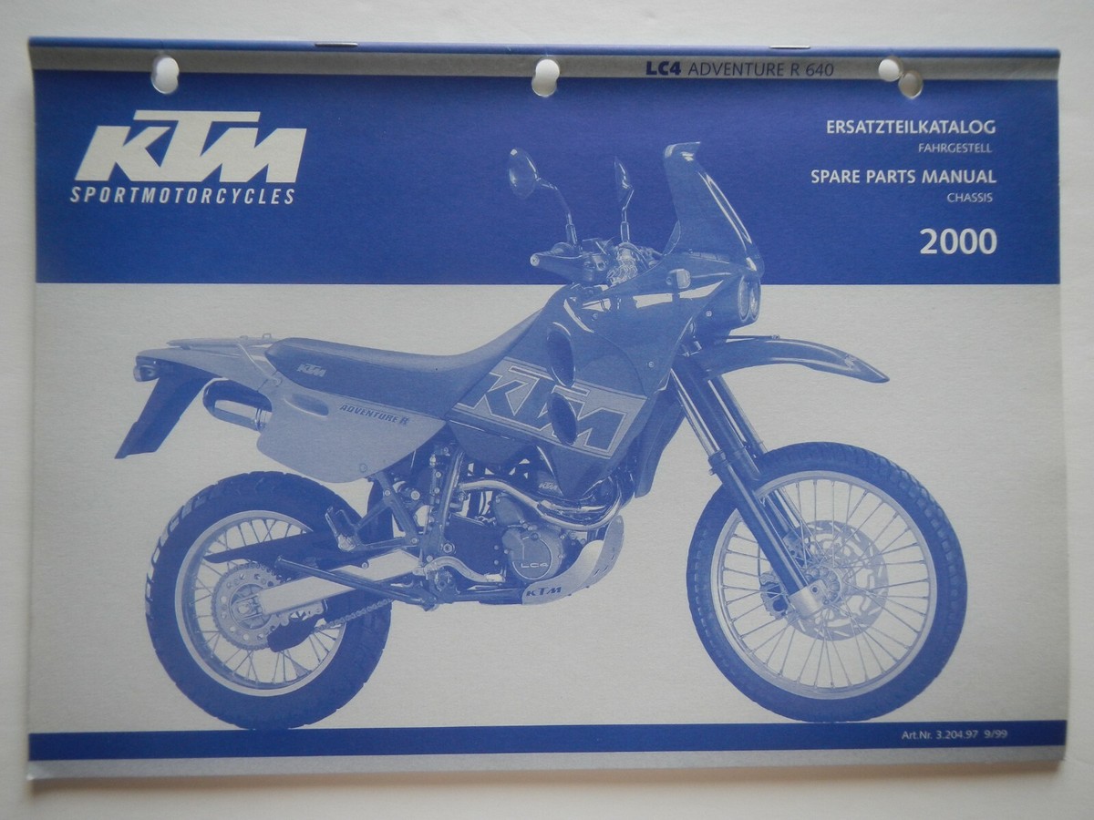 1999 Ktm Ktm 640 Adventure 2000 2000 KTM Spare Parts Manual