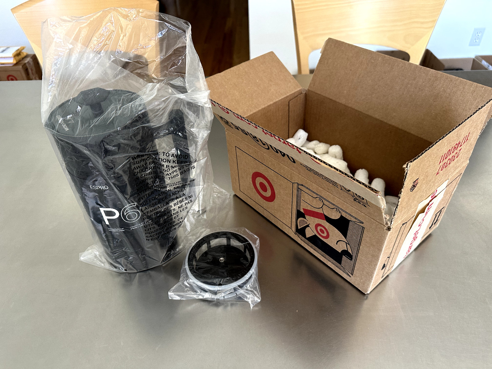 ESPRO P6 French Press Coffee Maker Matte Black 32 ounce + Tea Micro-FIlter New