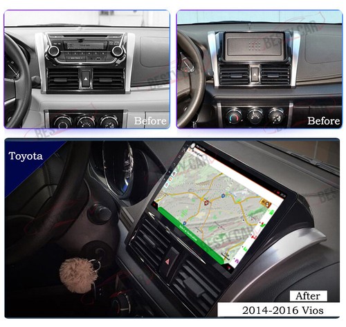 10.1"4+64 Android 12 Car Stereo Radio for Toyota Vios 2013~16 GPS NAV Carplay 4G - Bild 3 von 8