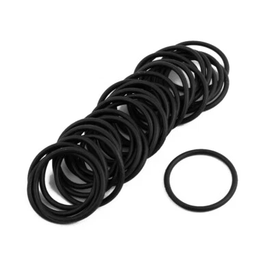 UXCELL 30Pcs Black 25mm Dia 2mm Thickness Nitrile Rubber O Ring NBR Sealing Grommets
