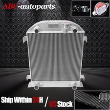 For Ford 1928-1929 Model A Flathead Engine V6v8 Mtat Full Aluminum Radiator