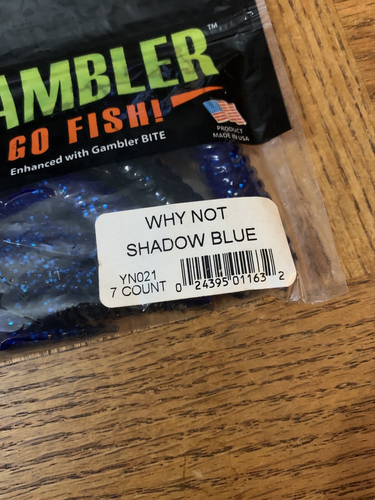 Gambler Go Fish Bait Why Not Shadow Blue eBay