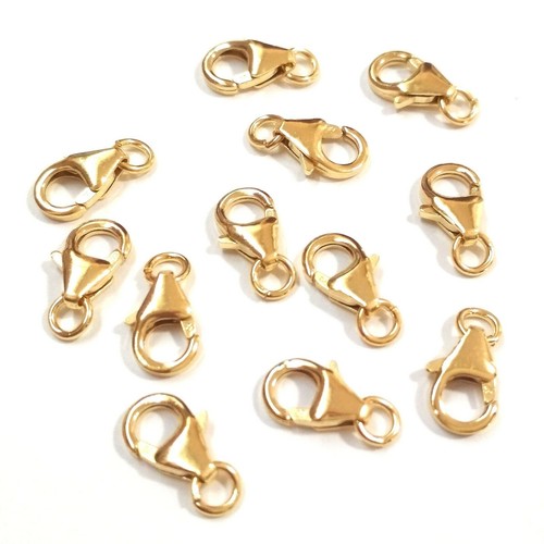 WHOLESALE LOTS Real 14kt Gold Filled 10mm Lobster Claw Trigger Clasps - Picture 24 of 27