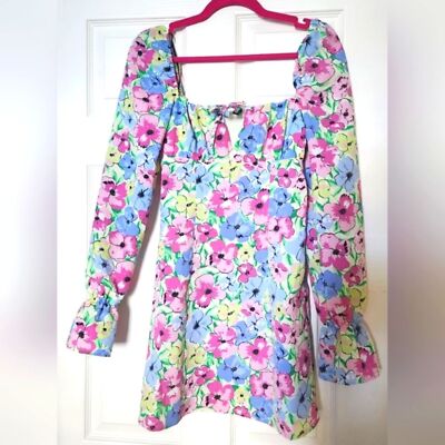 Divided by H&M Beautiful Floral A Line Mini Dress. Size XS