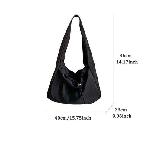 Solid Color Women Shoulder Bag Large Capacity Oxford Tote Bag Student - Picture 2 of 12