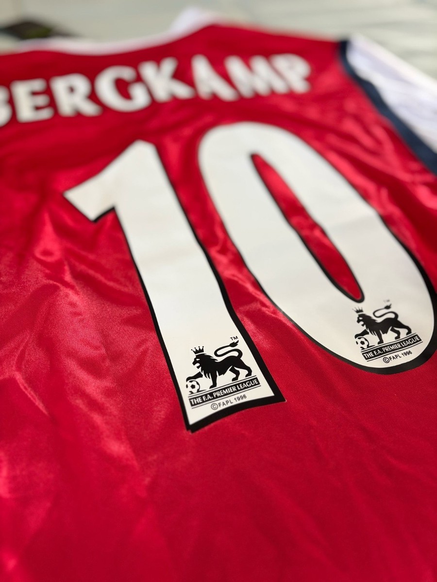 Arsenal 1998 Vintage Jersey (Bergkamp, 10) - Men's Small Long
