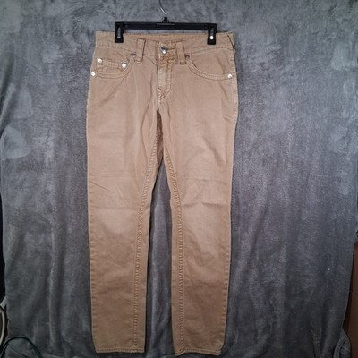 True Religion Slim Color Straw Mens 30 Inseam 33 Rare To Find  MEGJ19EDI Read