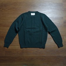 Vintage 1960s Jantzen Cableknit Sweater Size Large Womens Made In USA Green