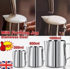 350-1000ml Stainless Steel Milk Frothing Jug for Coffee, Latte, Café &Cappuccino