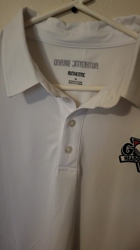 Authentic Golf Headquarters XL Mens Polo Shirt White S Sleeve Used Nice Party - Picture 13 of 24