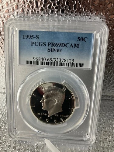 KENNEDY HALF DOLLAR SILVER 1995-S PCGS PR69 DCAM