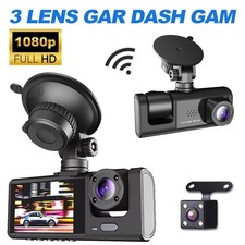 3 Channel WIFI Dash Cam 1080P Car DVR Camera Video Recorder Dash cam G-Sensor