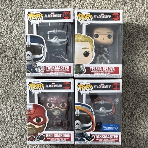 Funko Marvel Black Widow Pop! Vinyl Taskmaster Yelena Red Guardian Walmart Excl
