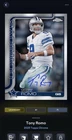 2025 Topps Chrome Tony Romo Base (RAW)
