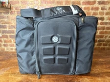 6 Pack Fitness Innovator 300 Meal Prep Tote Lunch Bag Black No Containers