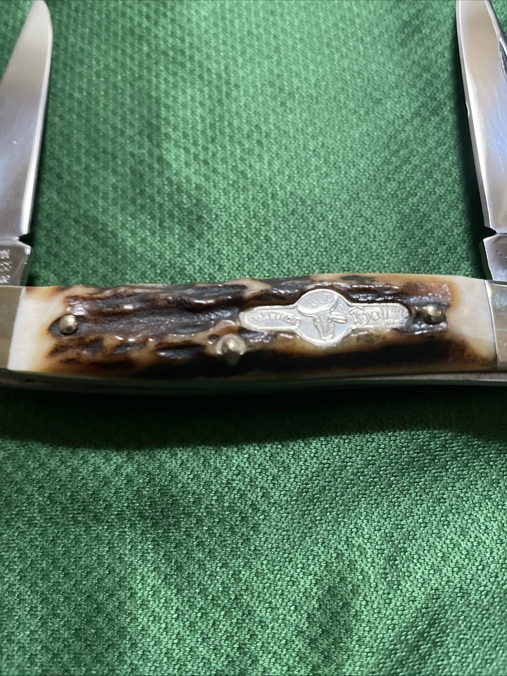 German Bull Stag Muskrat Knife - Image 4 of 4