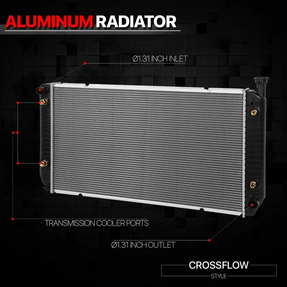 Repuesto radiador núcleo aluminio OE para 94-00 Chevy/GMC C/K 2500/3500 dpi-1521 Foto 2 de 4