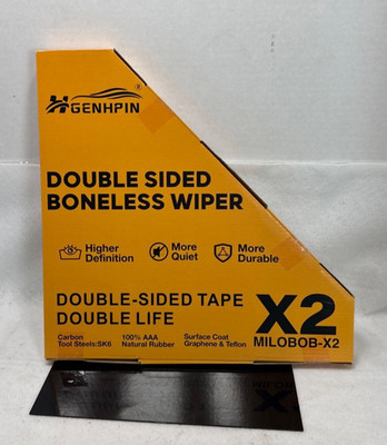 Genhpin Double Sided Boneless Wiper blades, MILOBOB-X2 24'' & 20''