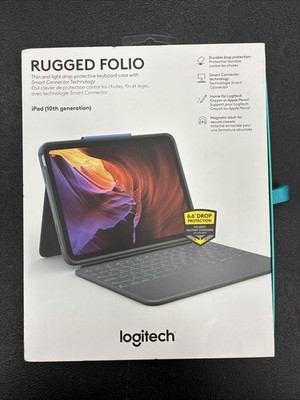 Logitech Rugged Folio for iPad 10th Gen and A16 ( Oxford Gray )