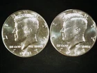 1987-P and D Kennedy Half dollars (2 coins) AU++. Free Shipping!