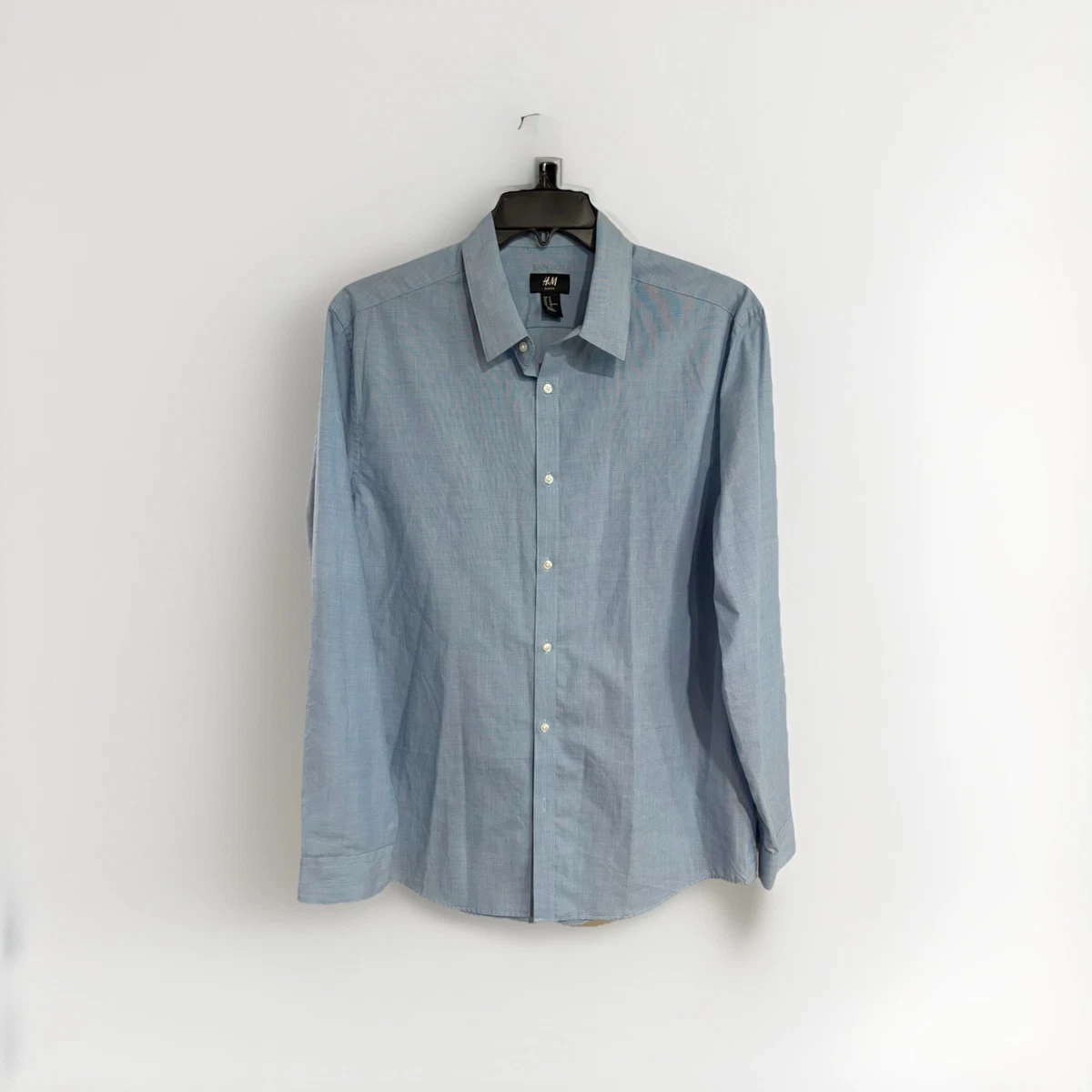 dress shirts h and m Men's Gray Dress Shirt size M H&M