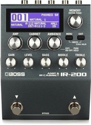 BOSS IR-200 Amp & IR Cabinet Simulator Loader Guitar Effects Pedal NEW