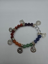 Chakra Healing Crystals Bracelet Natural Gemstones Beads Stretch Bracelet