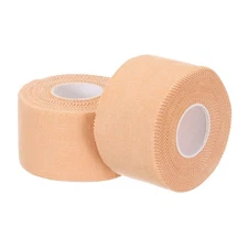 Athletic Sports Tape, Athletic Tape Easy Tear 1.5 in x 30 Ft, 2 Rolls, Ecru