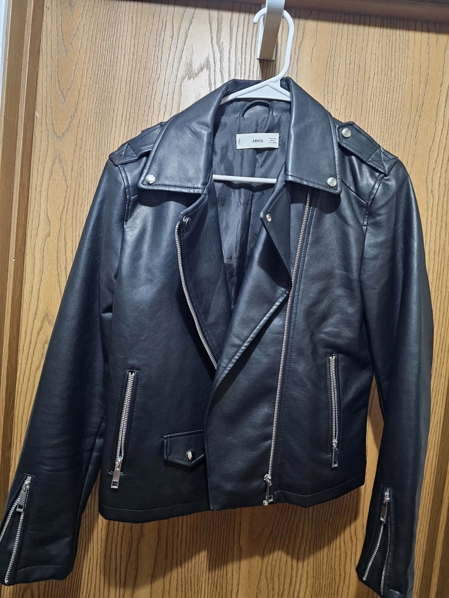 Faux Leather Outer Shell Size M Motorcycle Jacket Regular Size