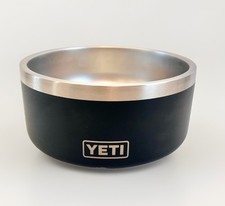 YETI Dog Bowl Boomer 4 Cups Black Stainless Steel Non-Slip 32 Ounces Pet BARK