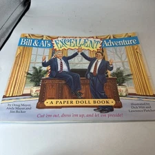 #S8-Bill and Al's Excellent Adventure 1994 First Edition Paper Doll Book UNCUT