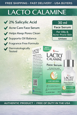 Lacto Calamine 2% Salicylic Acid Face Serum Oil Control Clear Skin 30ml