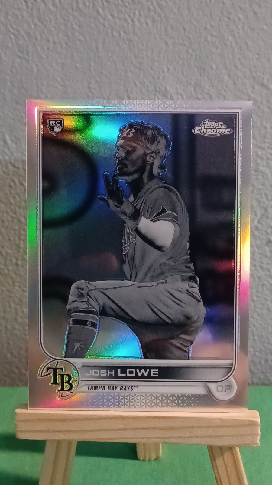2022 Topps Chrome Josh Lowe Rookie Negative Refractor Tampa Bay Rays #83